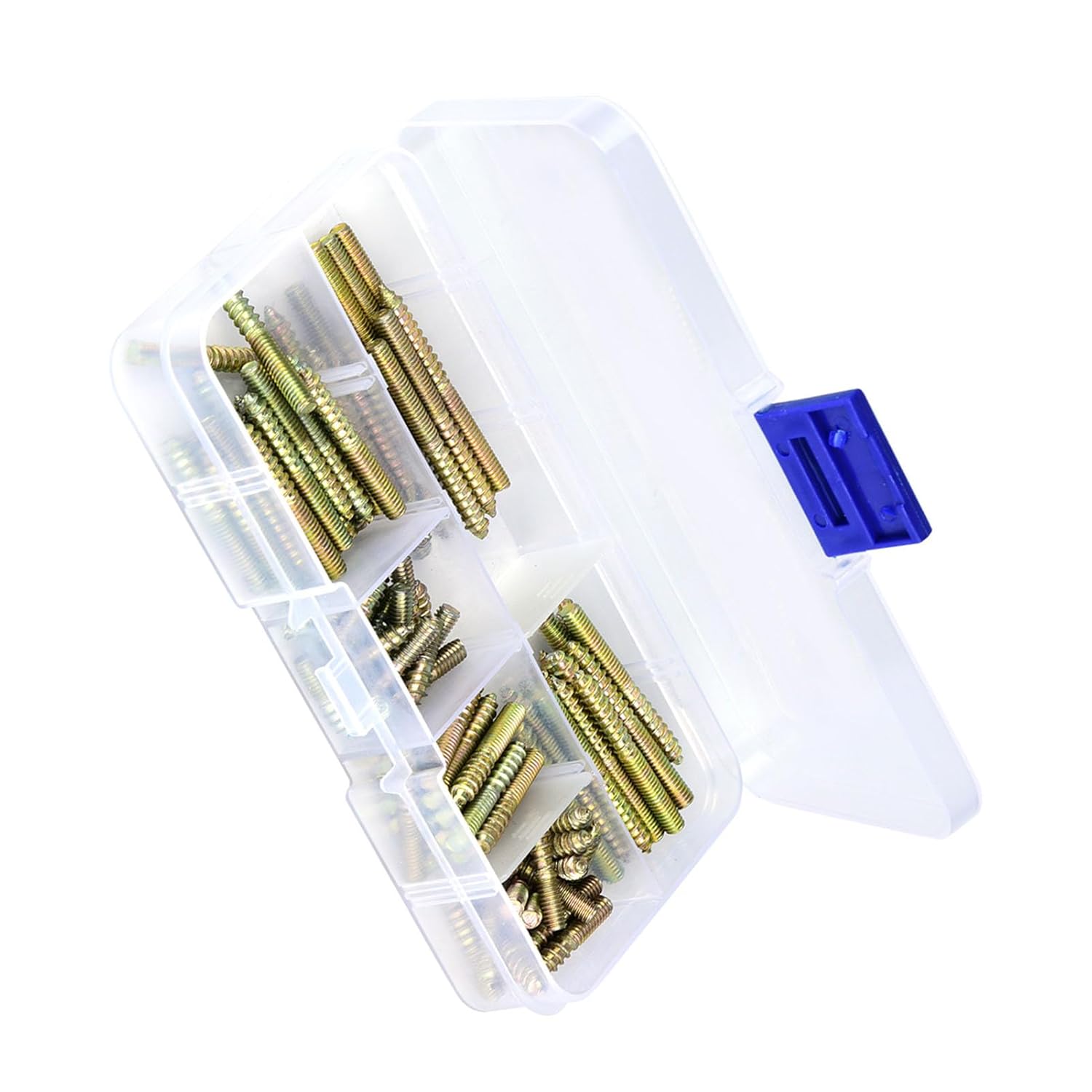 110Pcs M4 Dowel Screw Woodworking Furniture Connector Double Ended Screw Hanger Bolt for Furniture Fixing Balustrading