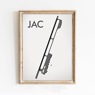 Modern Poster of Jackson Hole Airport Jac | 11x17 12x18 16x24 24x36 Unframed Print Wall Art | Minimal Traveler Gift | Minimalist Home Office Decor