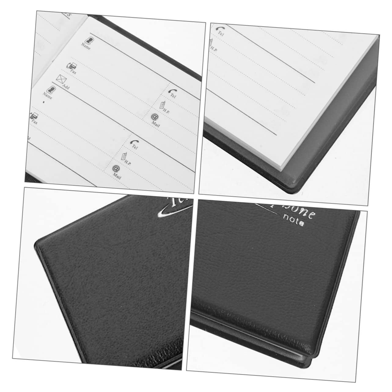 EXCEART Lot de 12 Mini carnet d'adresses - Petit répertoire téléphonique pour Portefeuille
