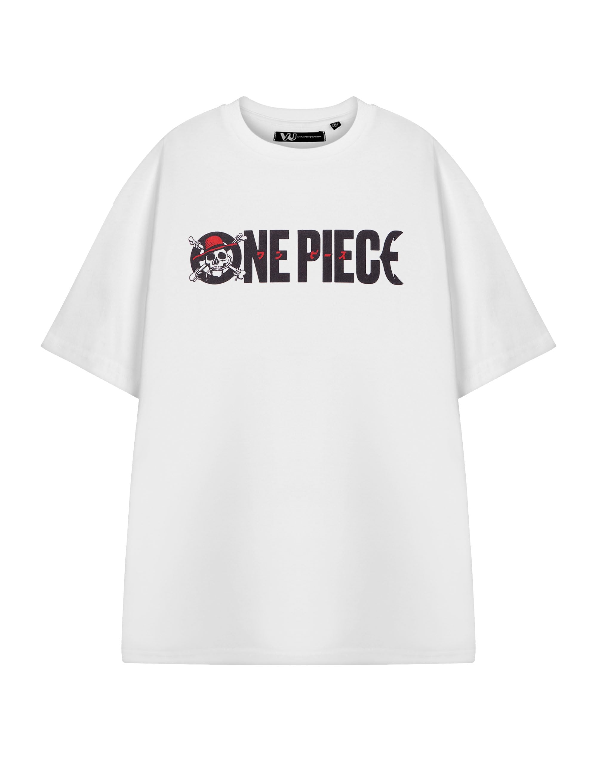 Vanilla Underground Men's White One Piece Logo Cross Bones Short Sleeved T-Shirt - X-Large