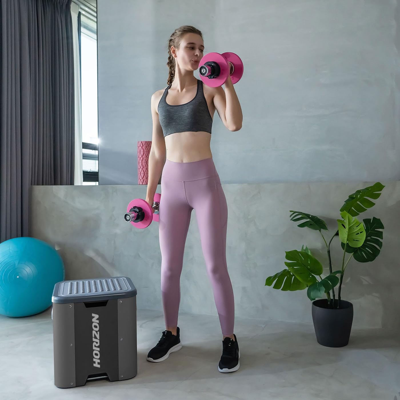 Horizon Fitness Cube/Hantelbank für vielseitige Trainingsmöglichkeiten