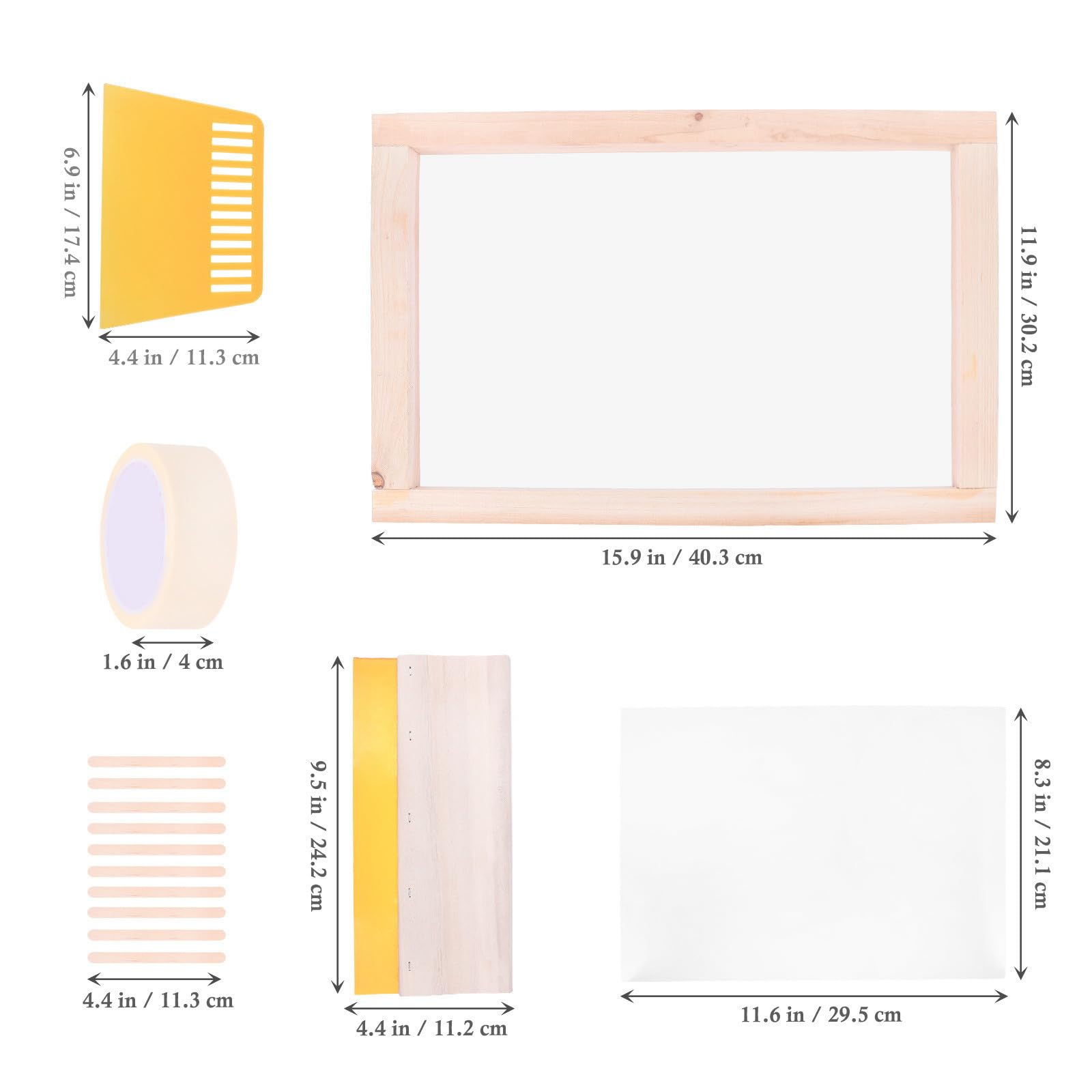 Kit de Serigrafía, Impresión DIY en Camisetas y Telas