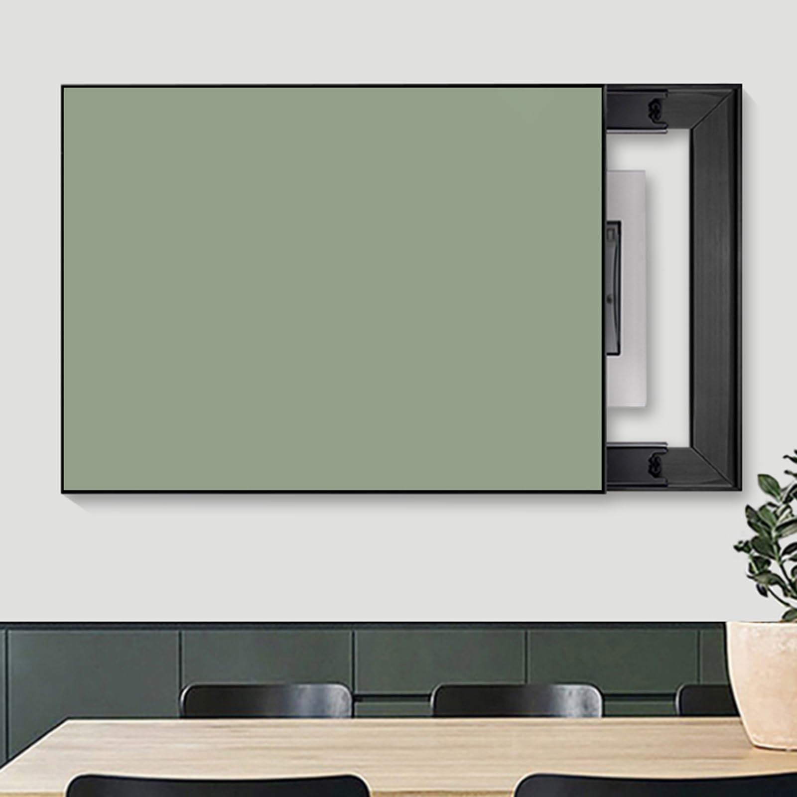 Tapa Contador Caja Débil De Electricidad Pinturas Ocultas Para Decoración Del Hogar, Pasillo Tapa Cubre Caja De Distribucion, Tapa De Caja De Contadores Electricos Empuje Derecha / Izquierda(WxH-80x60