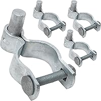 Vista 12 de VIVIDA Bisagra de puerta de enlace de cadena de 1-3/8", bisagra de poste macho galvanizado, para poste de diámetro exterior de 1-3/8", herrajes