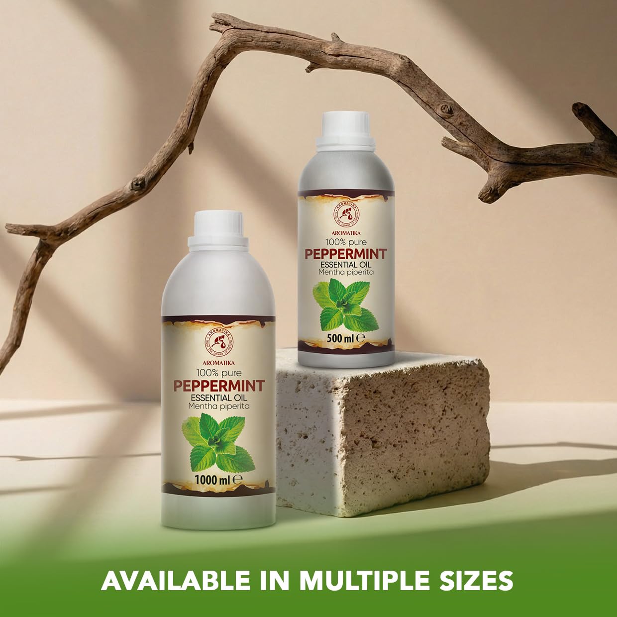 Olejek Eteryczny Mięty Pieprzowej - 1000 ml - Relaks - Dyfuzory - Zapach - Aromaterapia - Nawaniania - Olejek Miętowy - Pielęgnacja ciała - Olejki Eteryczne - Sauna - Mentha Piperita - Kojący