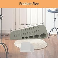 Vista 2 de Topes de puerta para la parte inferior de la puerta – 8 tapones de goma para puerta – Tope de puerta de goma apilable para mayor seguridad