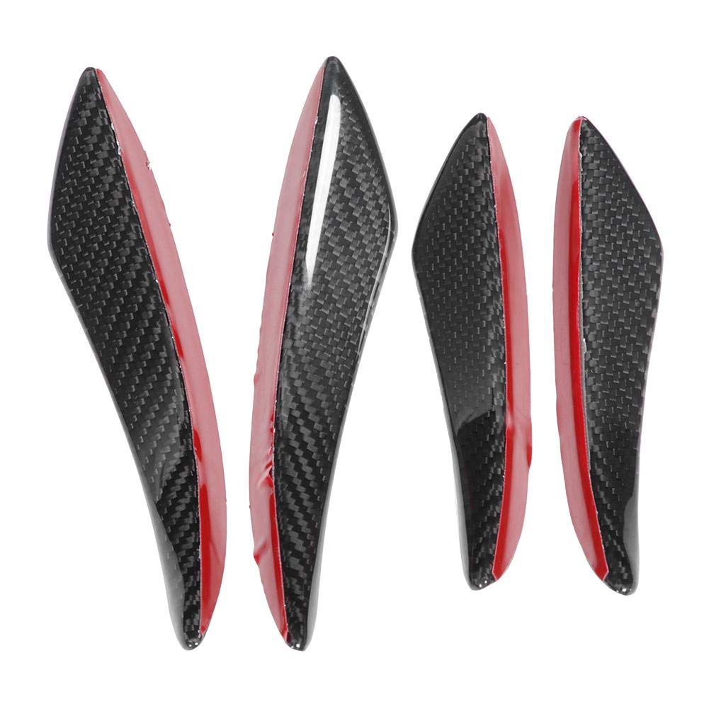 4Pcs Carbon Fiber Bumper Canards, Front Spoiler für