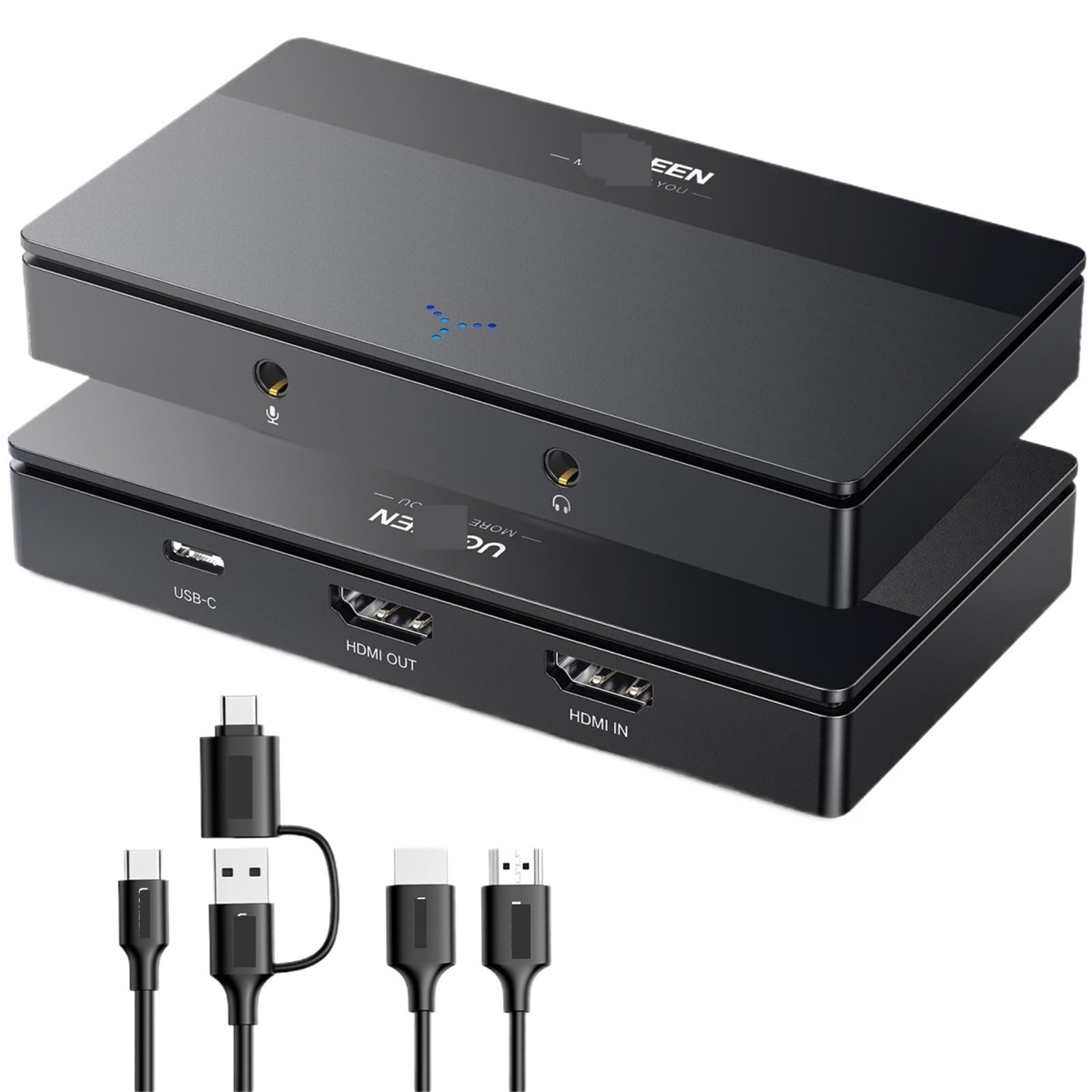 Tarjeta de captura de video 4K60Hz HDMI a USB/USB-C HDMI Caja de grabación de video para PC, computadora, cámara, transmisión en vivo, reunión de grabación