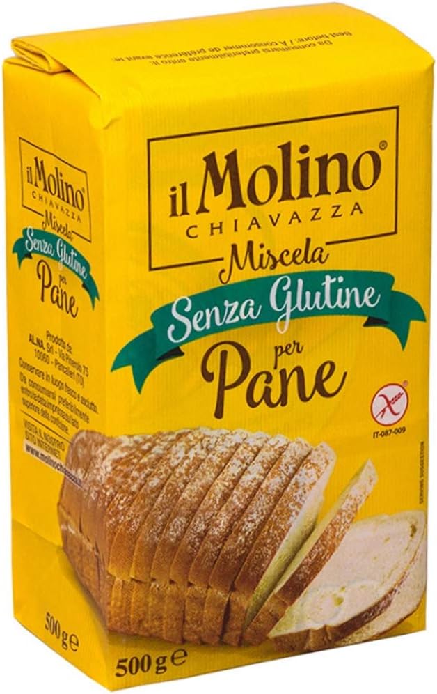 Molino Chiavazza - Premium Italian Gluten Free Plain White Flour (500g, Pack of 2)