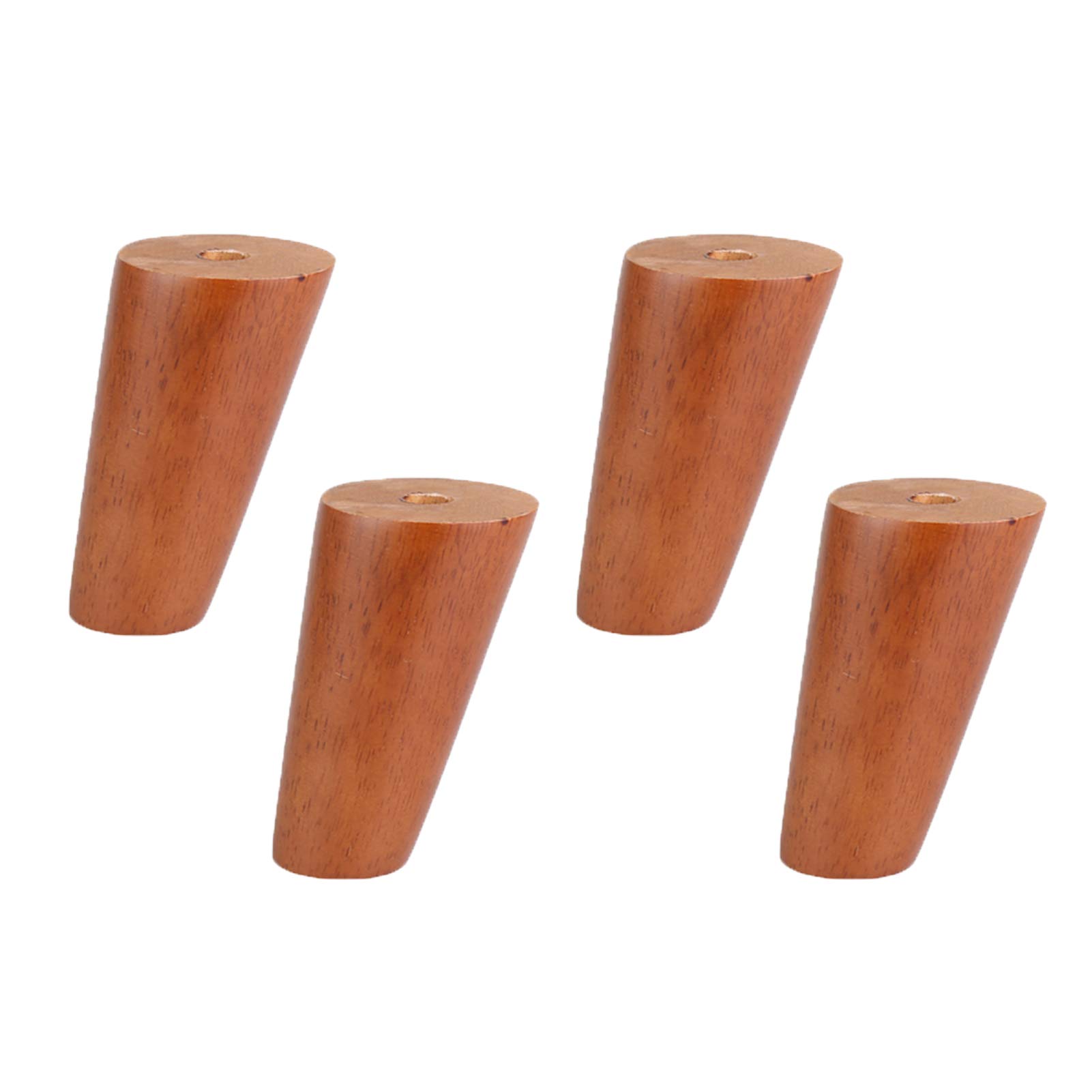 Patas de madera para muebles, soporte de cono oblicuo para mesa de comedor y mesitas