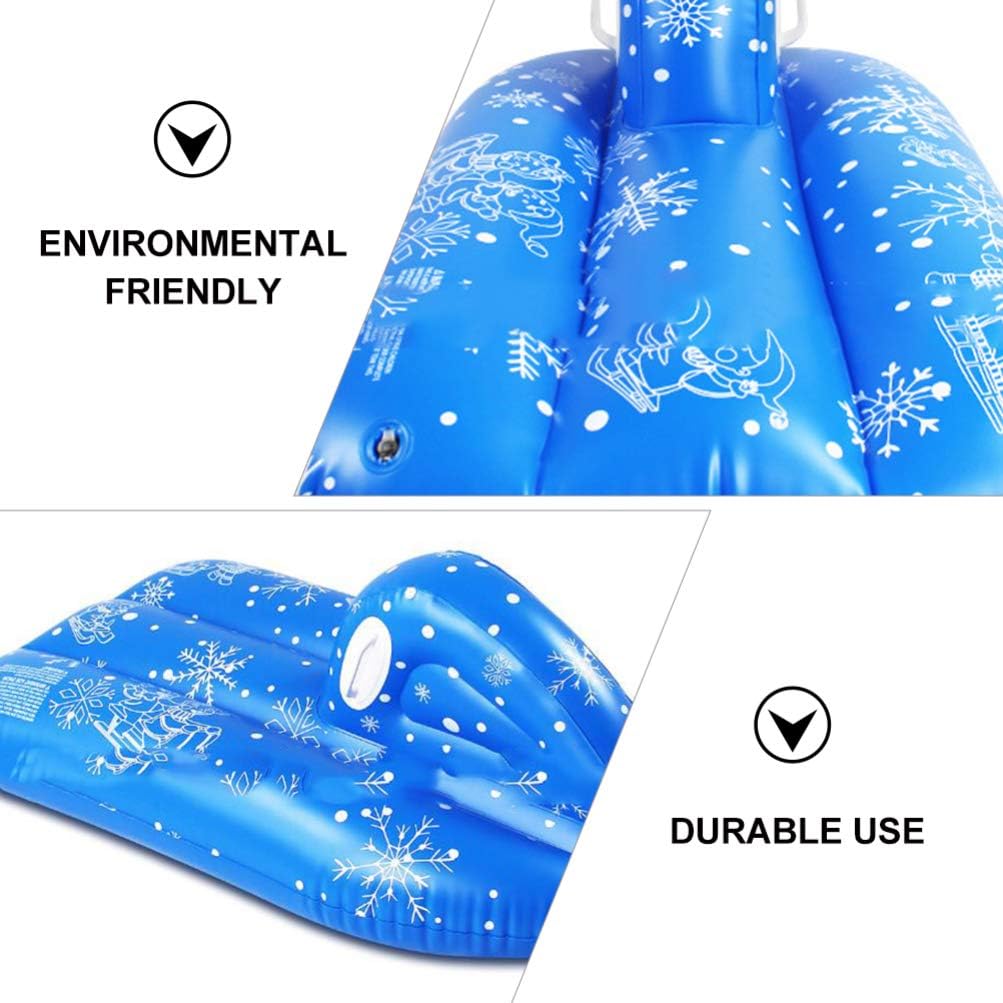 LIOOBO スノーチューブ インフレータブル 雪遊び そり 雪すべり 子供用 浮き輪 スノーボード ハンドル付き スキーに適用