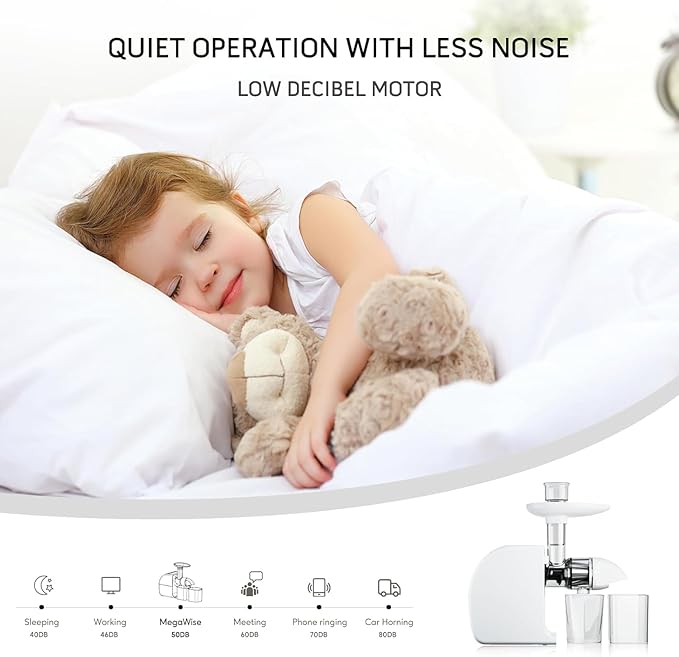 Extractor de Jugos Prensa Fría Dual Velocidad Silencioso miniatura 9