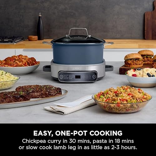 Ninja Foodi PossibleCooker, 6L Slow Cooker & Rice Cooker, 8-in-1 Versatile Functions, Midnight Blue, MC1101UK - Image 3