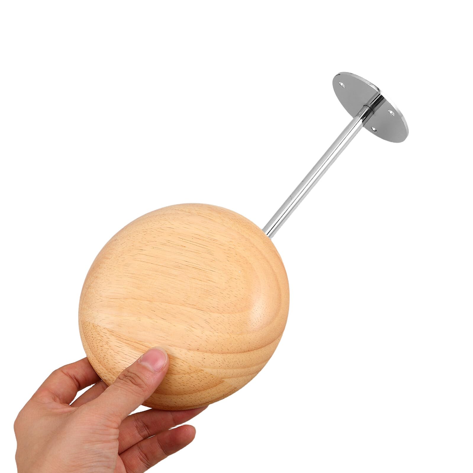 Perchero de Pared para Sombreros de Madera Maciza Ganchos Plateados Soporte Desmontable para Gorras de Béisbol y Cascos Organizador Multiusos para Dormitorios y Tiendas