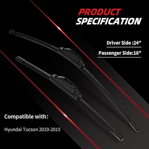 Vista 41 de Repuesto para Hyundai Tucson 2010-2015, juego de limpiaparabrisas trasero - OTUAYAUTO Factory OEM Style 988111H000