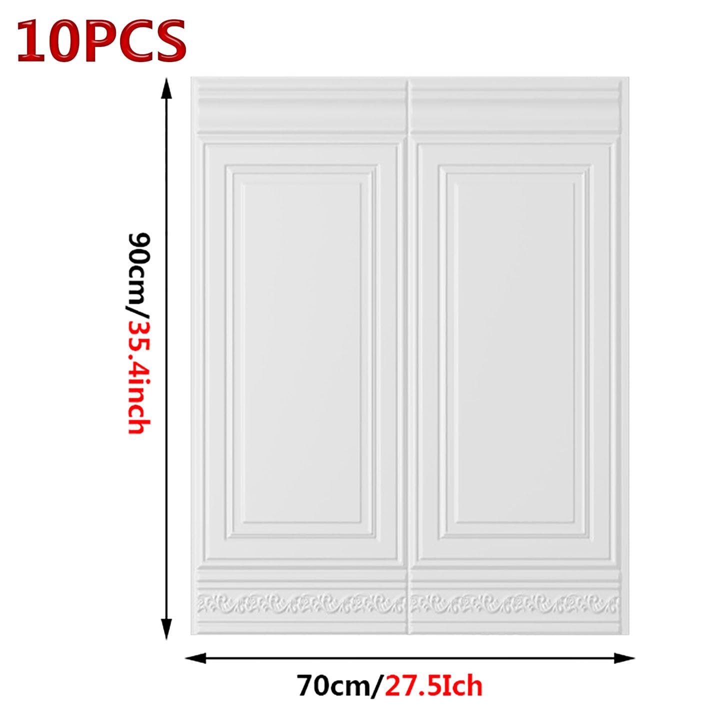 10 pannelli da parete effetto mattone, autoadesivi, 3D, in schiuma, impermeabili, decorazione
