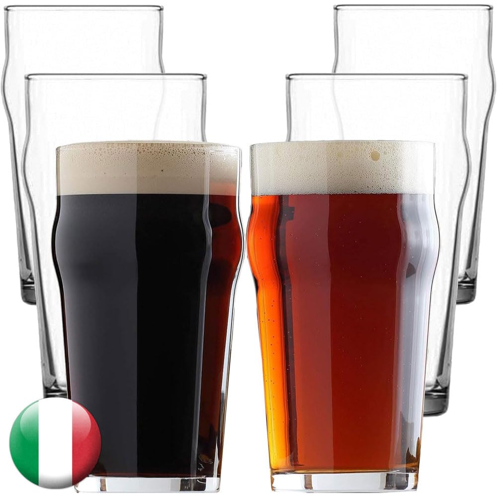  HoReCa PRO Beer Tanksarde Set 6 x 56cl Sicuri per Professionisti, Vetro Temperato Alta Qualità, Italian Made
| HoReCa P