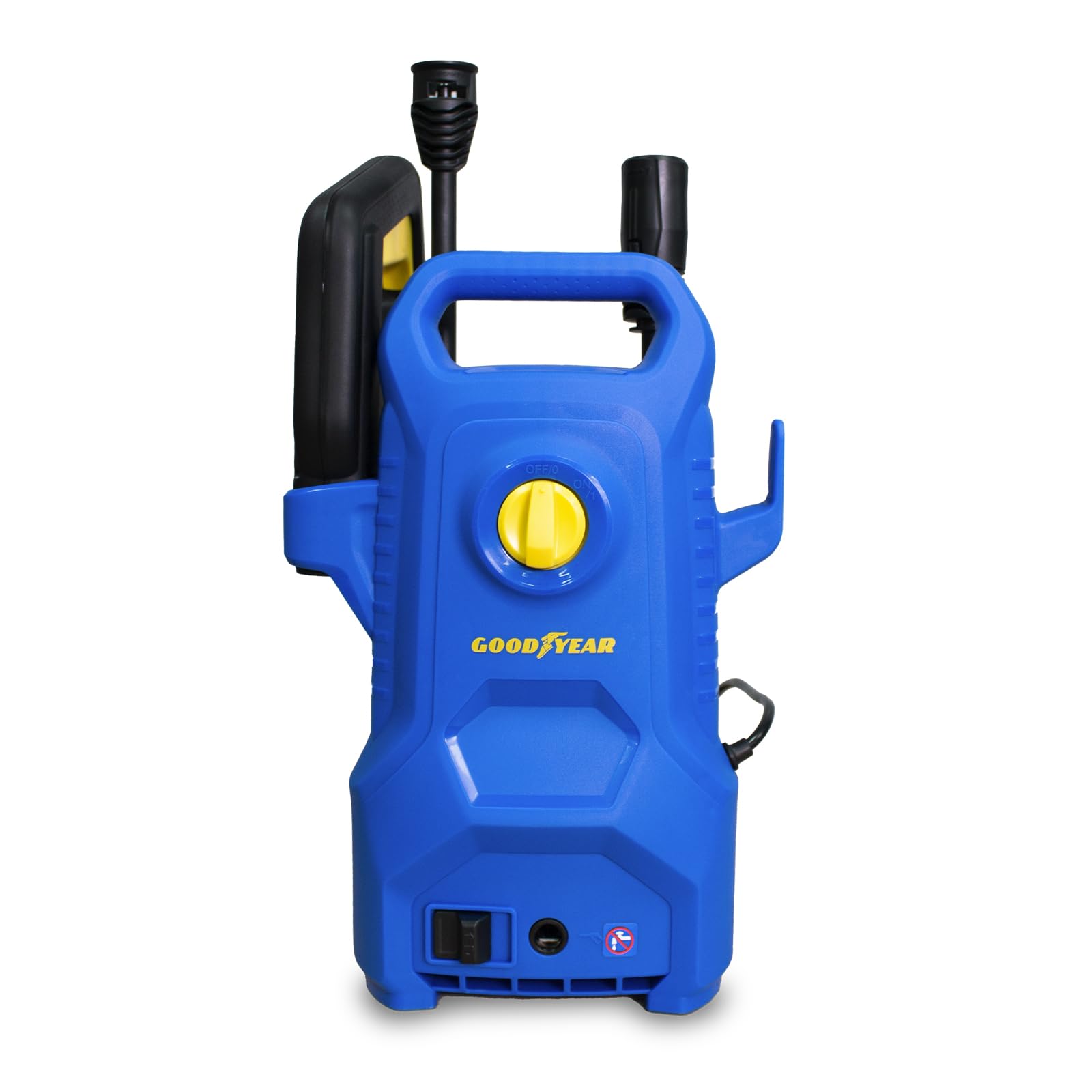 Goodyear - Myjka ciśnieniowa 1400 W 100 barów 300l/H. Pistolet i Lanca. System Auto Stop.Pistolet PP. 5m Wąż. Zestaw zbiornika detergentu 200ml