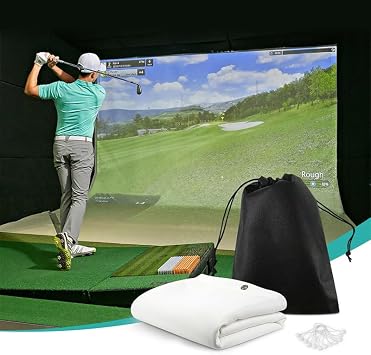 Custom Impact Screen for Golf Training - Indoor/Outdoor, 4mm Thickened, Ultra Clear with Grommet Holes