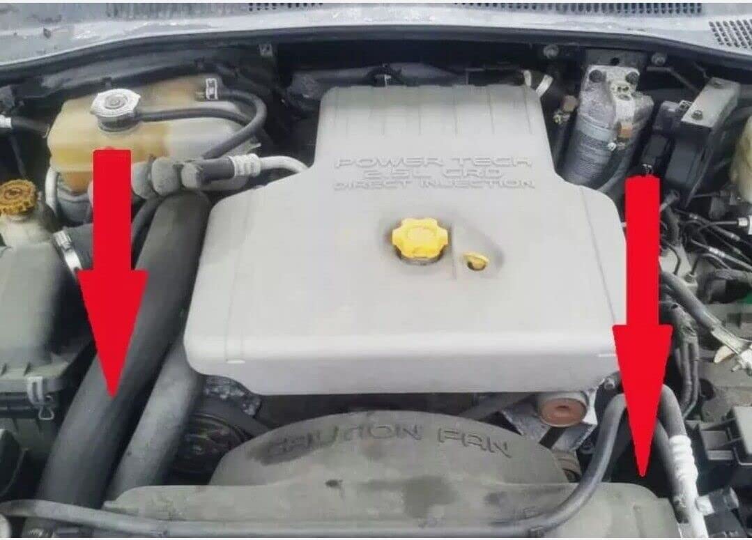 LLS-GERMANY 2x Ladeluftschlauch kompatibel mit Jeep Liberty Grand Cherokee