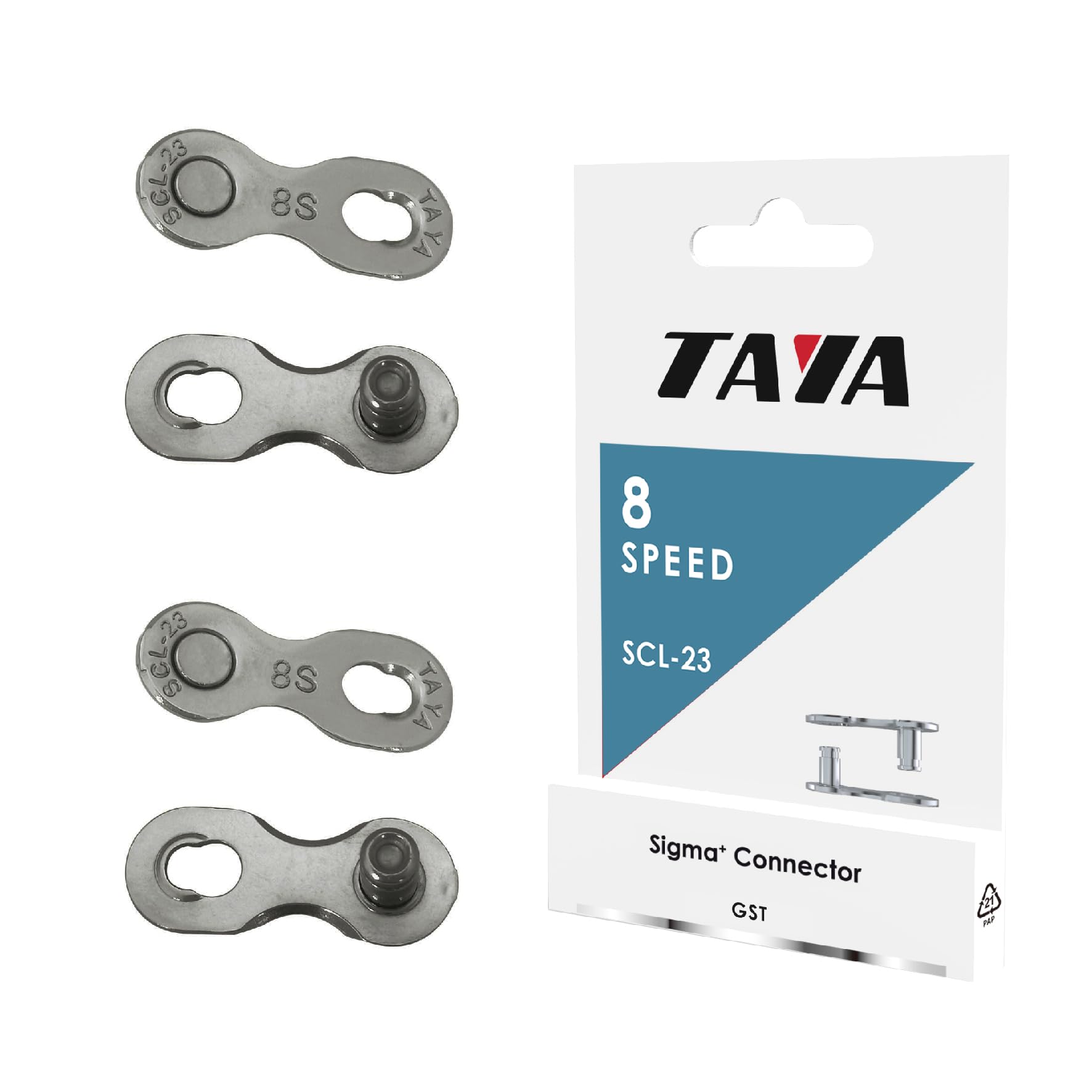 Maglie Rapid TAYA SCL-23 Per Catena Bicicletta | 2 Set Connettori Per Catene Singole E 7-8 Velocità