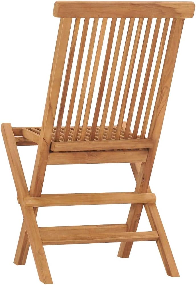 Folding Patio Chairs 2 pcs,Camping Chair,Porch Furniture,Garden Chair,Rustic Kitchen Chairs,Assembly Required,Used for Deck, Apartment Balcony, Fishing, Solid Teak Wood