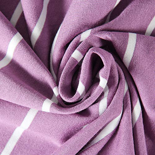 Image of Roselux Women Sleeveless Scoop Neck Striped Maxi Sundresses Loose Racerback Long Dress