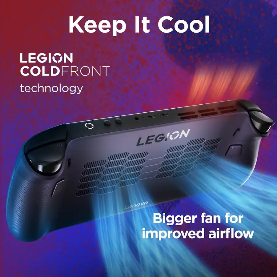 Image of Lenovo Legion Go S Gaming Handheld Consoles, Steam OS, 8 inch 120Hz IPS LCD Touch Screen, AMD Ryzen Z2 Go, 16 GB RAM LPDDR5X 1TB SSD