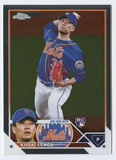 2023 TOPPS CHROME #217 KODAI SENGA RC NEW YORK METS BASEBALL OFFICIAL TRADING CARD OF MLB