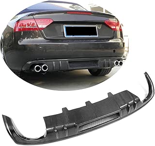 MCARCAR KIT Rear Diffuser fits Audi A5 B8 B8.5 Coupe Convertible 2Door 2012-2016 Factory Outlet Carbon Fiber CF Lower Bumper Lip Spoiler Body Kit(Not for A5 Sline & S5) - coolthings.us