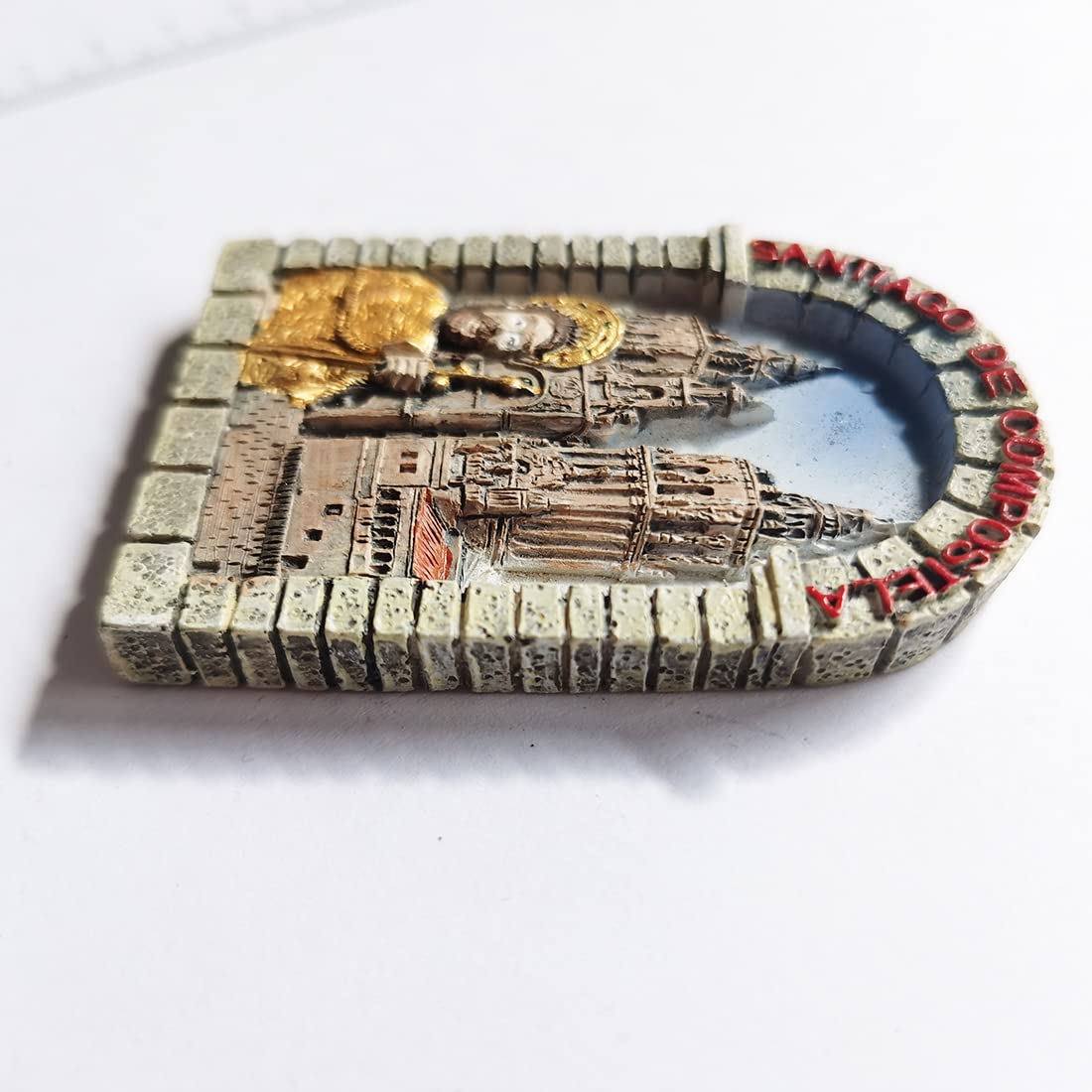Spain Santiago De Compostela 3D Fridge Magnet - Resin Souvenir Travel Gift