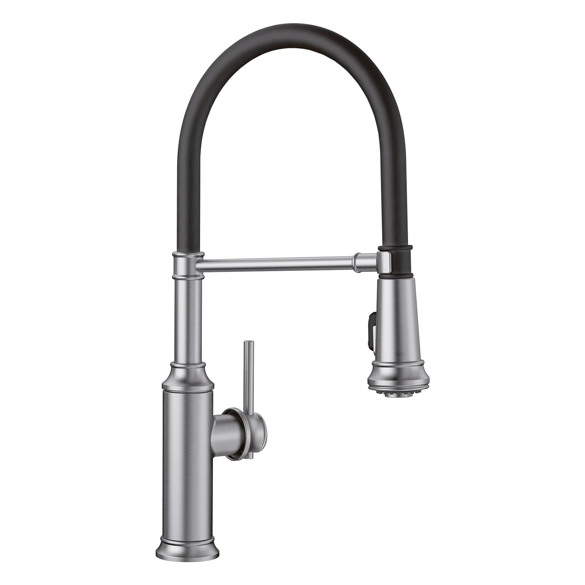 BLANCO, Stainless 442509 EMPRESSA Pull-Down Dual Spray Semi-Pro Kitchen Faucet, 1.5 GPM