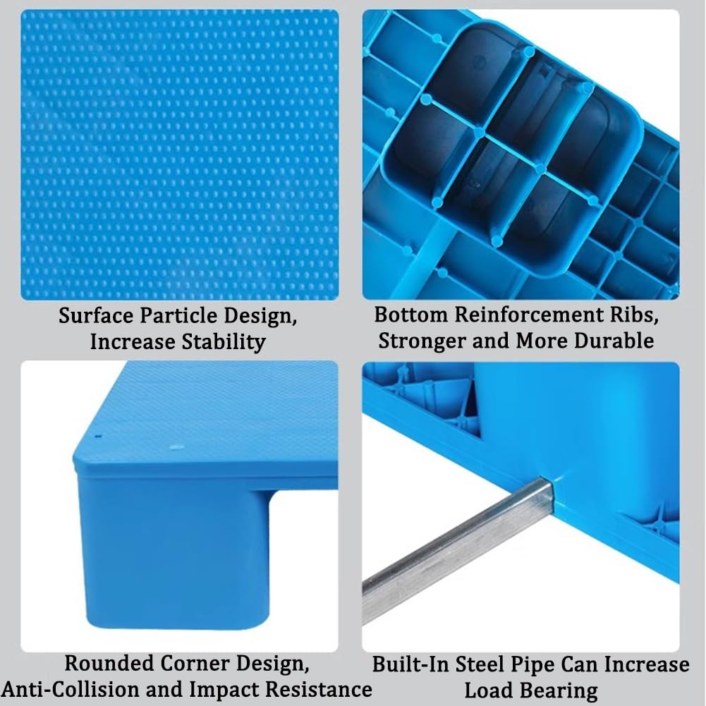 Pallet Plastica 30x30x5cm HDPE - Griglia Antiscivolo Per Magazzino O Garage - Foto 8