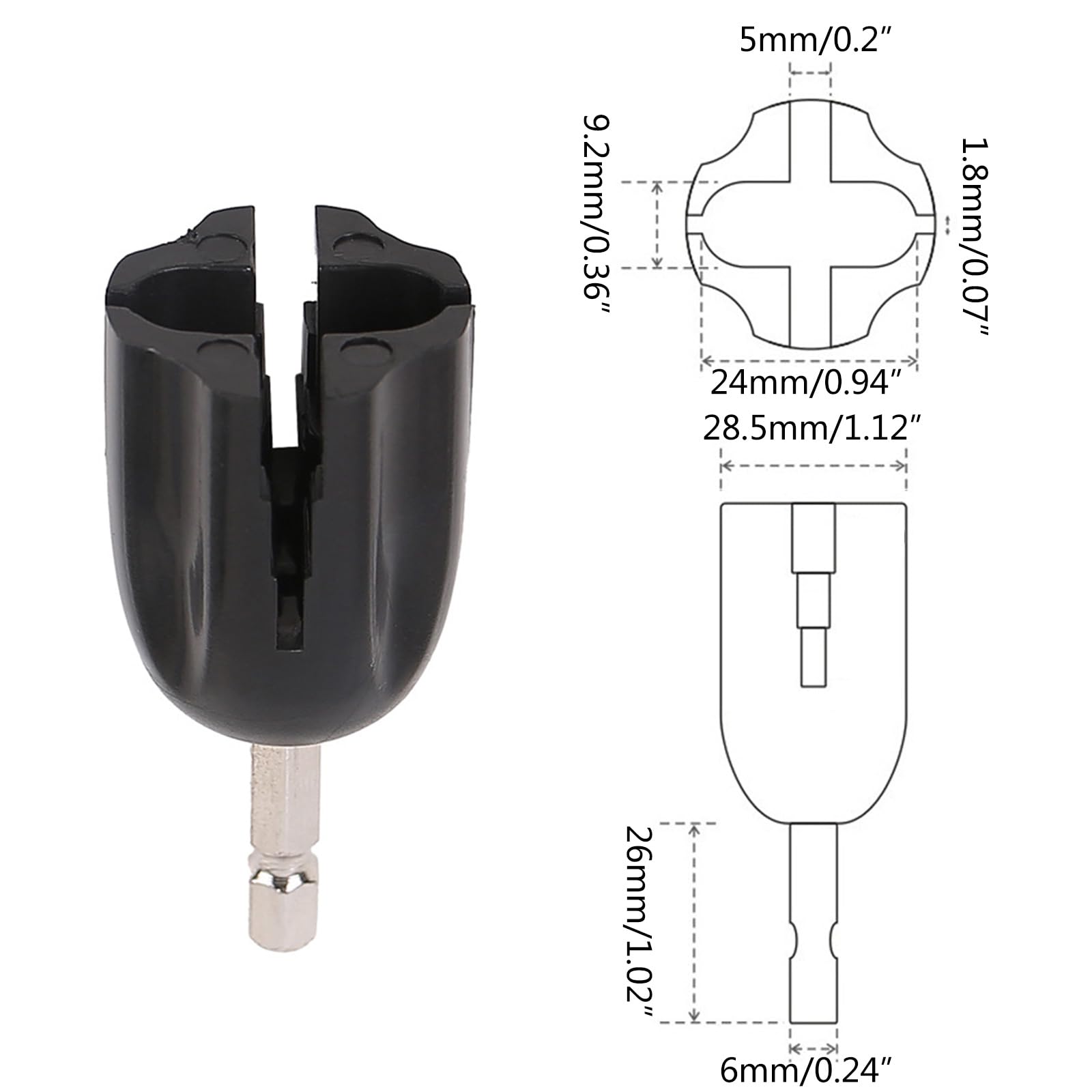 Tête D'Enrouleur De Cordes De Guitare Pour Perceuse – Outil Rapide Et Pratique Pour Changer Les Cordes Facilement