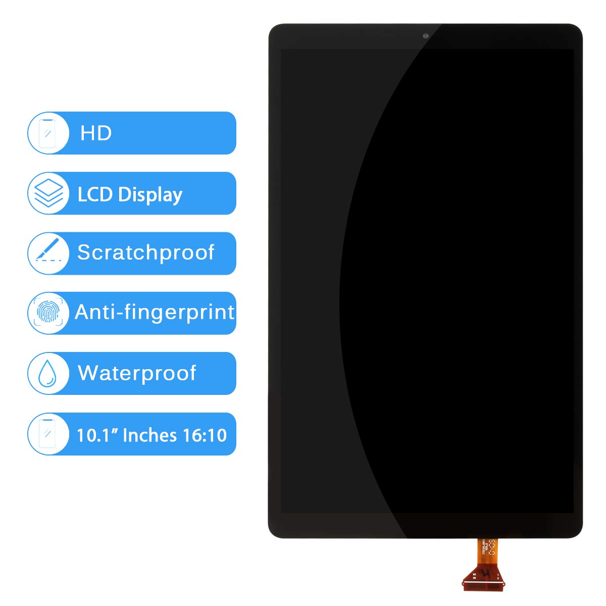 LADYSON Schermo Kit di Ricambio per Samsung Galaxy Tab A 2019 SM-T510 SM-T515 T510 T515 Display LCD Touch Screen Digitizer Vetro Assemblea Parti di Riparazione
