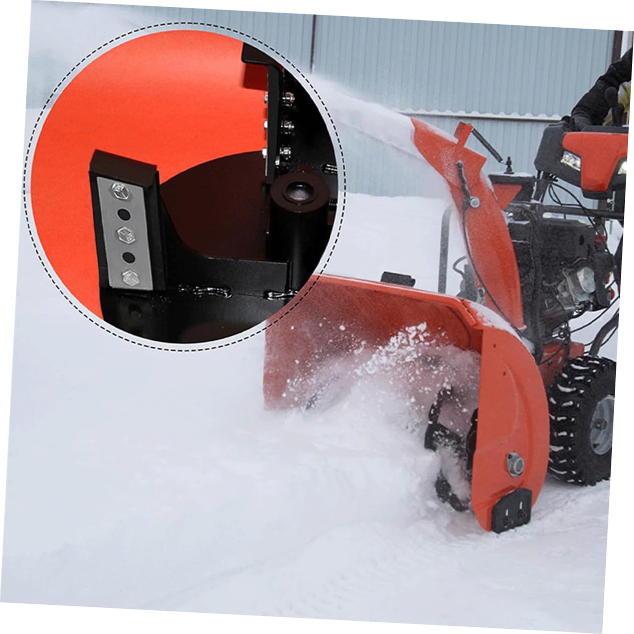 HEMOTON Kit Girante Sostituibile per Macchina Spara Neve, 3 Pezzi in Acciaio Inossidabile e Gomma, Pratico e Resistente per Migliorare la Pulizia della Neve e Garantire Stabilità