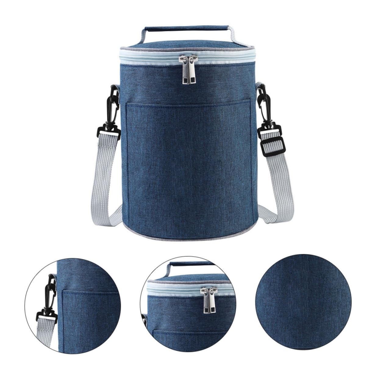 LABRIMP Bolsa Térmica de Almuerzo Portátil de Tela Oxford Ligera y Resistente para Camping y Trabajo Aislamiento para Conservar Alimentos
