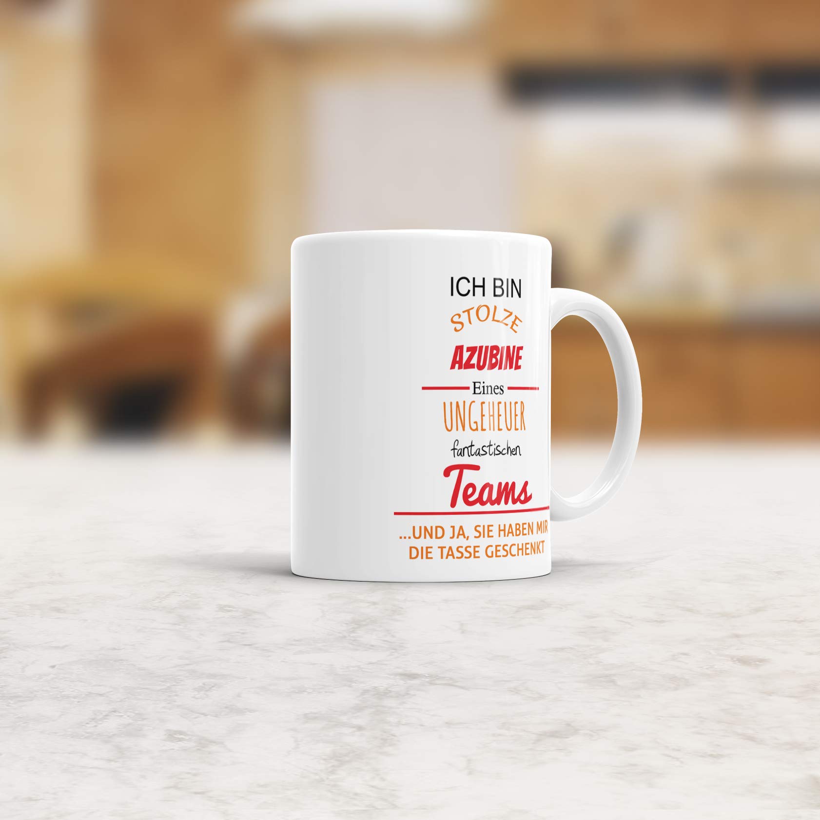 Tasse 'Stolze Azubine' Mit Spruch – 330 Ml, Spülmaschinengeeignet, Lustiges Geschenk Für Auszubildende