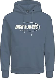 JACK & JONES Men's Ray Branding Hooded hoody