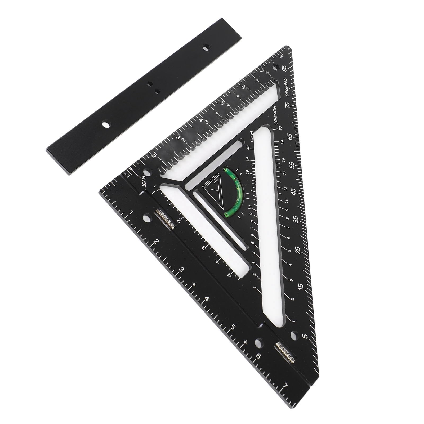 Professionelles Winkelmaß für Zimmerleute, hochpräzises Dreiecklineal aus Aluminiumlegierung, Sparrenhalter
