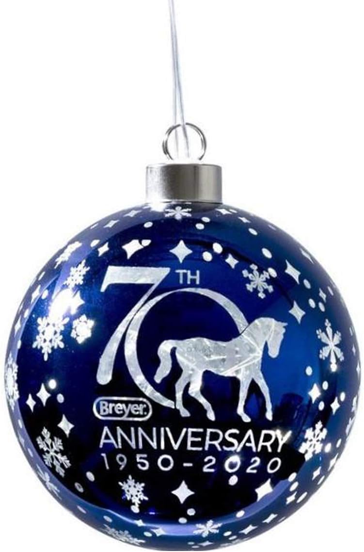 Breyer Horses 2020 Holiday Collection | 70th Anniversary Glass Ball Ornament | Model #700682