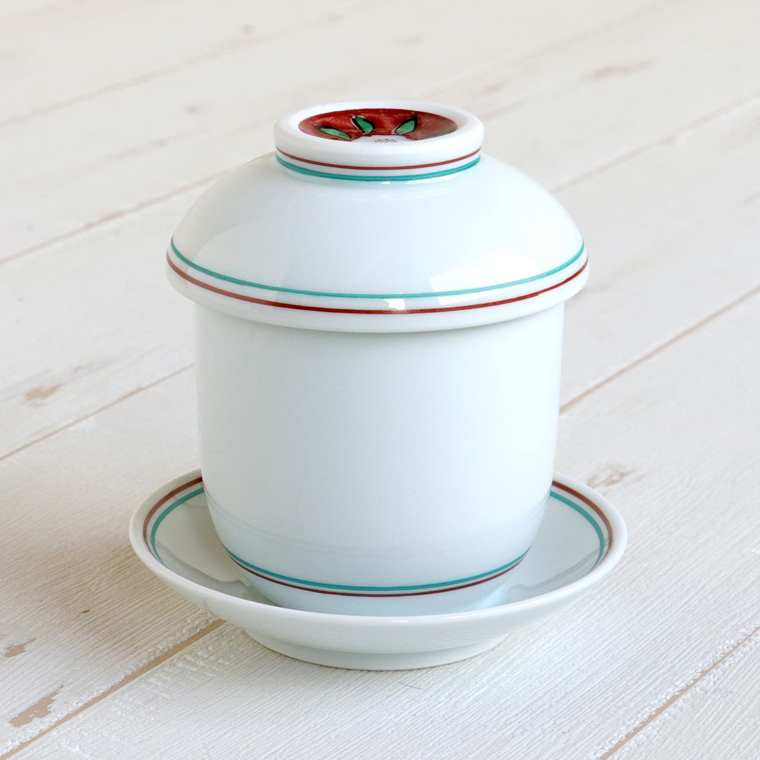 Amazon | ちゃわんむし器 茶碗蒸し 器 3個セット 食器 有田焼 錦花内