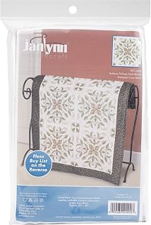 Stamped Cross Stitch Quilt Blocks 18x18 6/Pkg-Antique Foliage