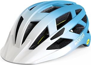 OutdoorMaster Gem Recreational MIPS Cycling Helmet - Two Removable Liners & Ventilation in Multi-Environment - Bike Helmet in Mountain, Motorway for Youth & Adult