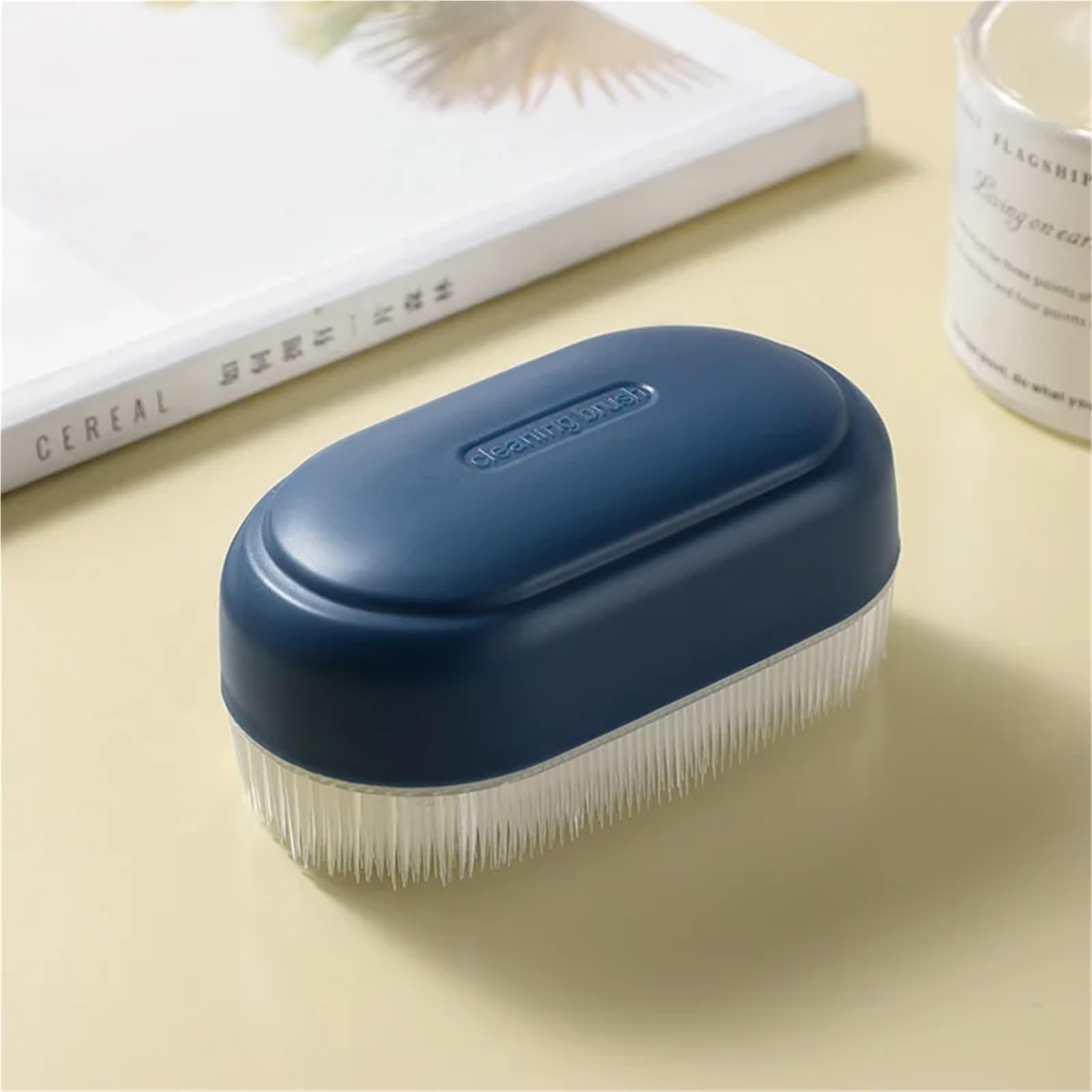 Multifunctional clothing cleaning brush, home laundry brush, special soft bristle brush for shoes, simple home laundry cleaning tool(Blue)