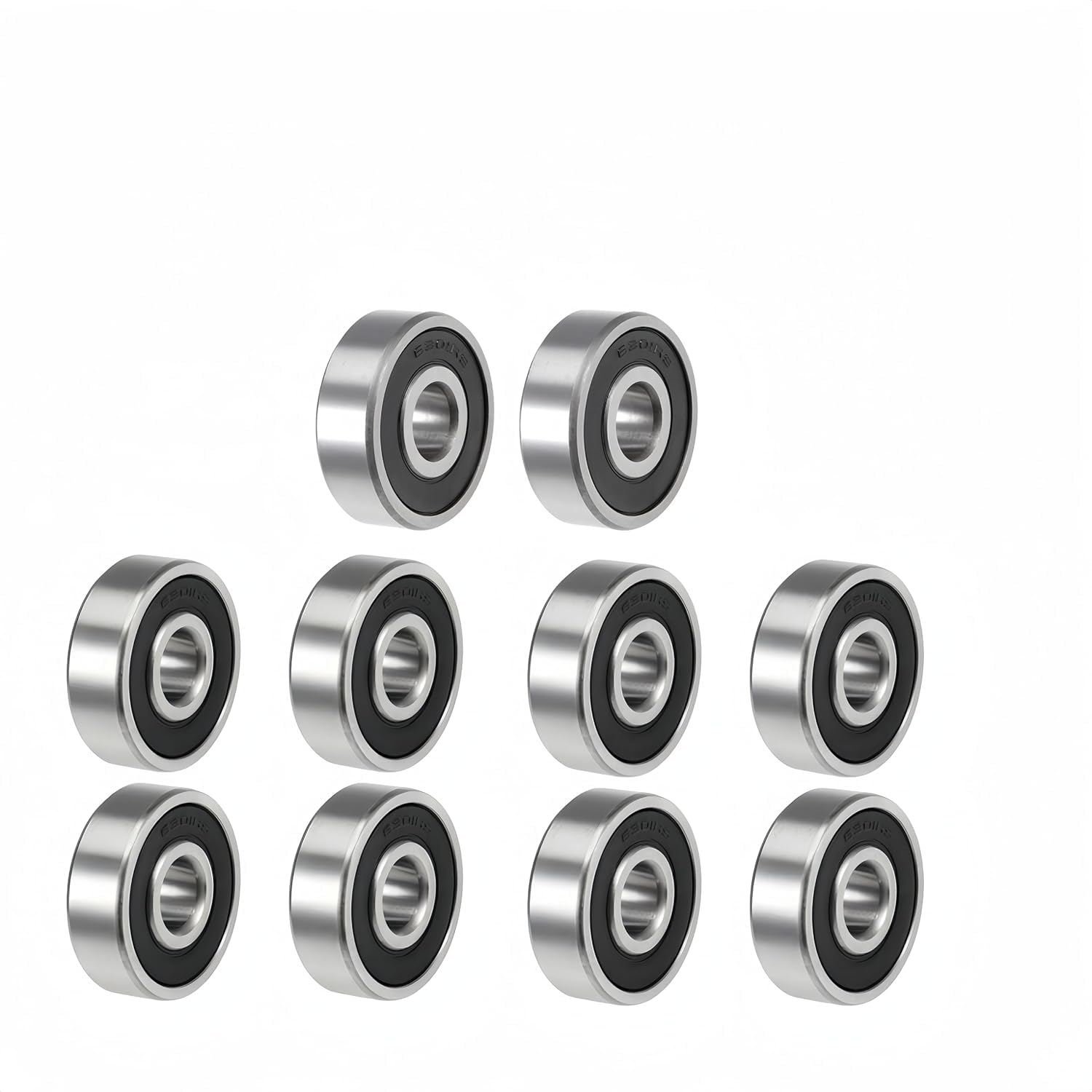 DEEG 10 PCS 6301-2RS Deep Groove Ball Bearing 12x37x12mm Double Sealed