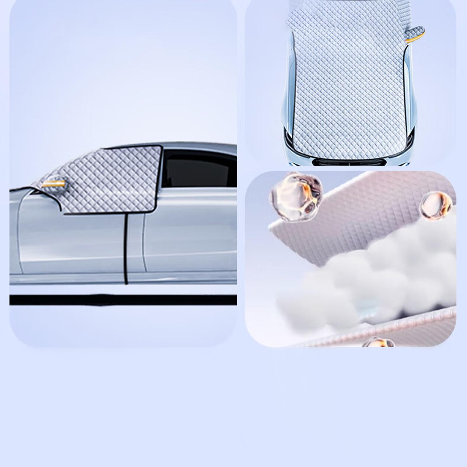 Snow Shield Car, Winter Snow Cover, Windshield Frost Cover, Car Windshield Protector with Side Window Cover Designed to Keep Snow, Frost and Ice Off Your Car's Windshield During Winter
