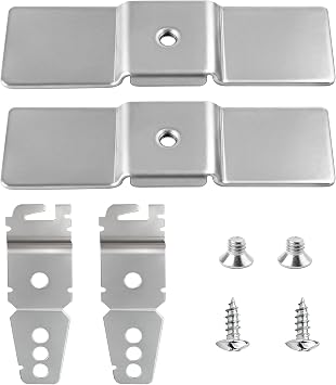 2 Pack Granite Counter Dishwasher Mounting Bracket, Undercounter Dishwasher Bracket Replace for 8269145 L304458800 8269145, Compatible with Most Brand Dishwashers WP8269145, AP6012289, PS11745496