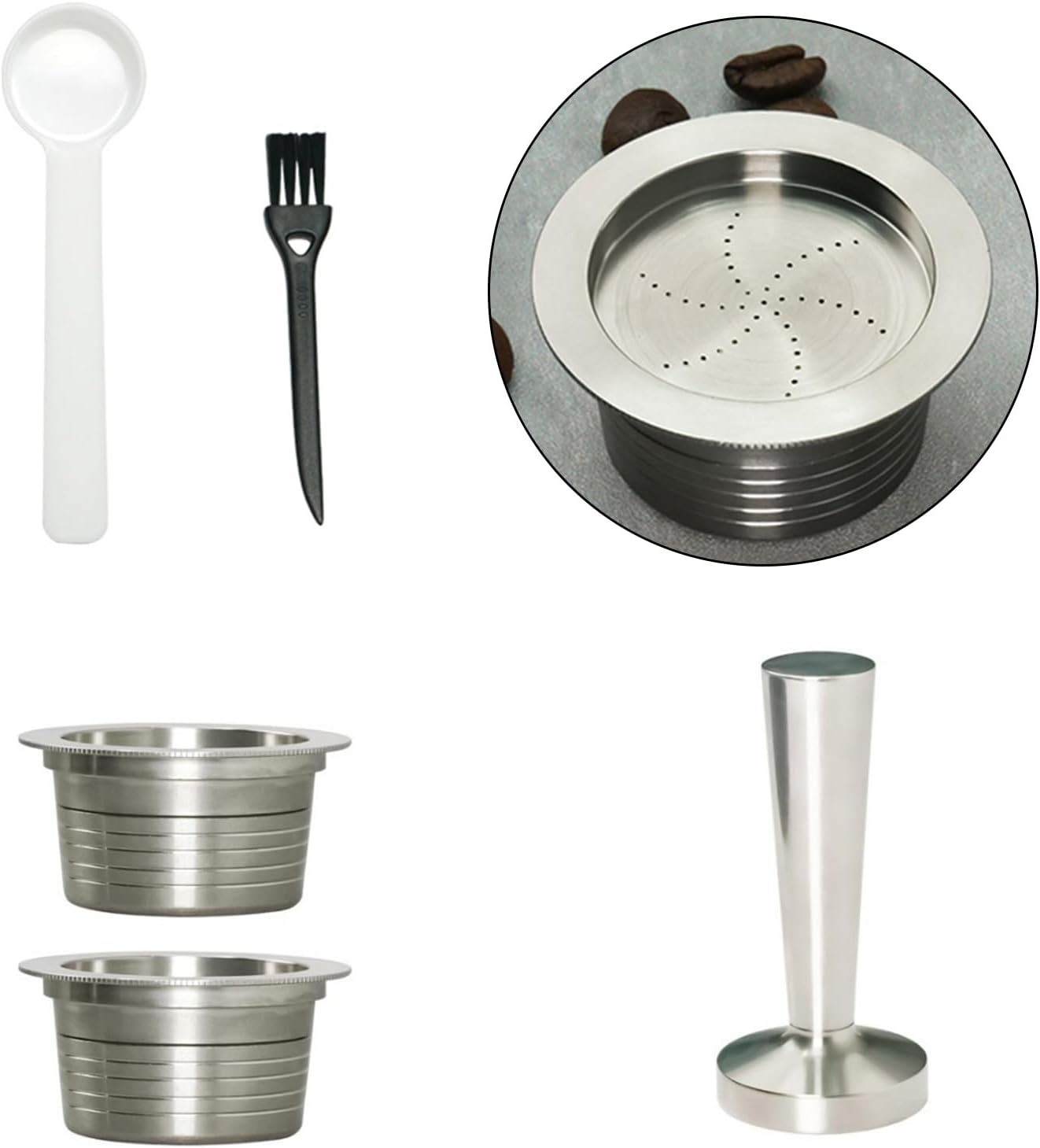 Reusable Nonrust Steel Coffee Pods Filter Shell Suitable with Multiple Machines Sturdy and User Friendly Design for Home Office Use Rusts Pods Reusable Metal Filter