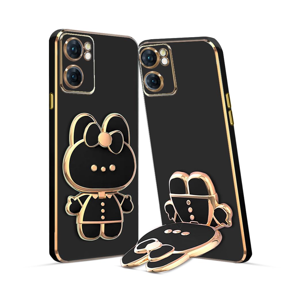 KARWAN®️ 3D Cat Back Case and Cover with Stand Compatible for Oppo K10 5G| Stand and Mirror | Camera Protection | Electroplated | Folding Stand - Black (B0CCL9NT3L) Amazon Price History, Amazon Price Tracker